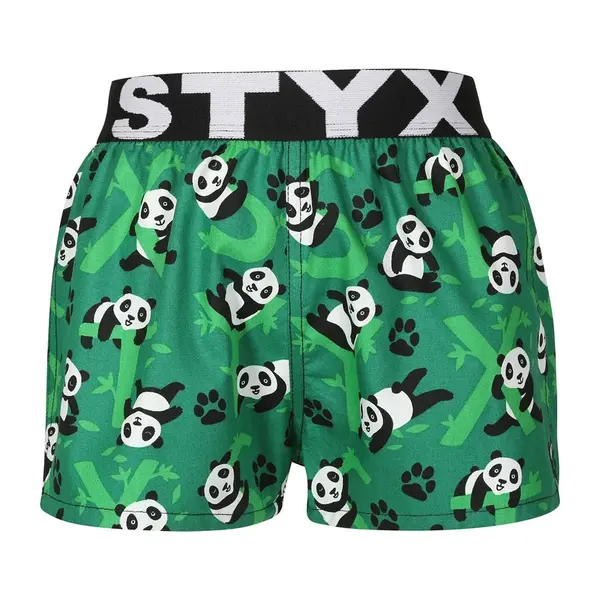 Detské trenky art športová guma pandy (BJ1852) 6-8 rokov