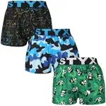 3PACK Detské trenky art športová guma viacfarebné (3BJ18023) 12-14 rokov