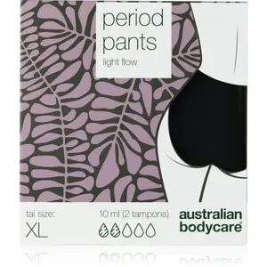 Australian Bodycare Period Pants menstruační kalhotky pro slabou menstruaci velikost XL 1 ks