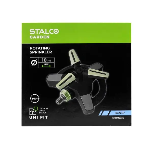 Zavlažovač na podstavci, tříramenný,  8 funkcí, EXP, STALCO GARDEN