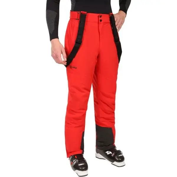 KILPI MIMAS Pánske lyžiarske nohavice, červená, veľkosť