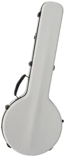 Razzor Fiberglass Banjo Case White