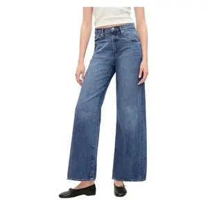 GAP V-HR WIDE LEG MED FRISCO Dámské džíny, modrá, velikost