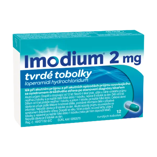 IMODIUM 2 mg 12 tobolek