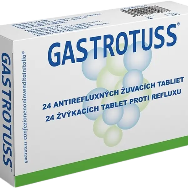 GASTROTUSS žvýkací tablety proti refluxu 24 tablet