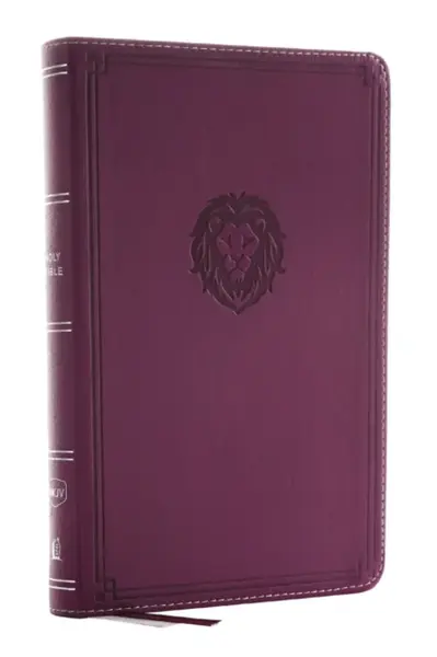 NKJV, Thinline Bible Youth Edition, Leathersoft, Purple, Red Letter, Comfort Print - Thomas Nelson