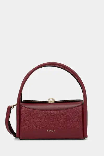 Kožená kabelka Furla Nicole Mini Boston Bag