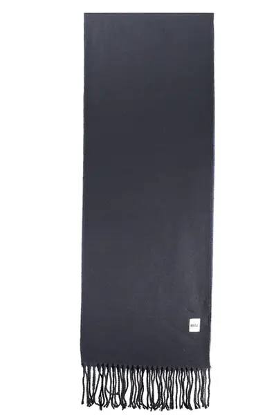 Tmavomodrý šál s strapcami