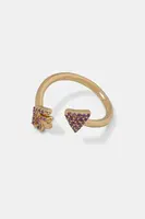 Pozlátený prsteň Tous