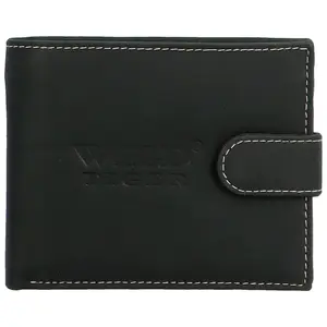 Pánská kožená peněženka černá - Wild Ruansh