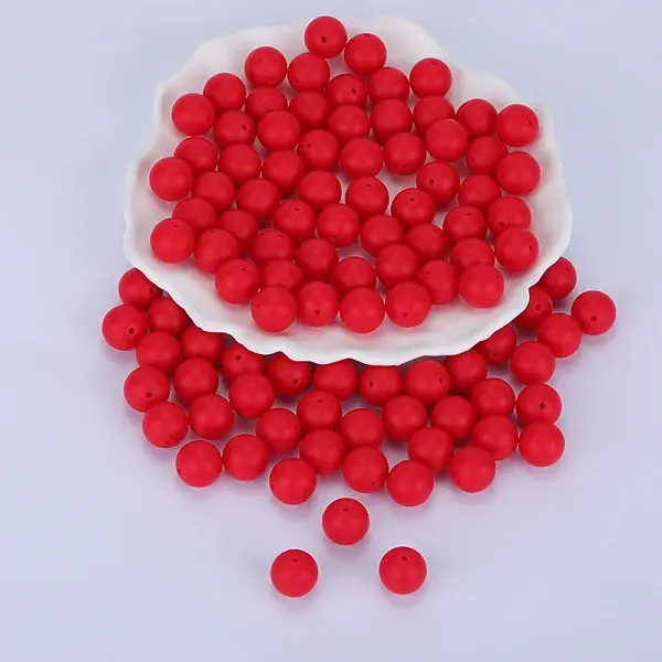 Round Silicone Focal Beads