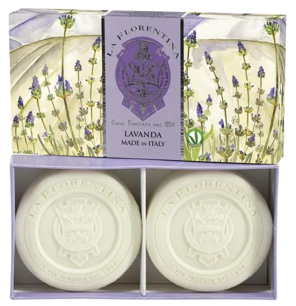 LA FLORENTINA Kazeta mýdel levandule 230 g