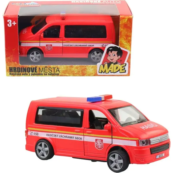 MaDe Auto, hasičská dodávka, SK dizajn aj krabica