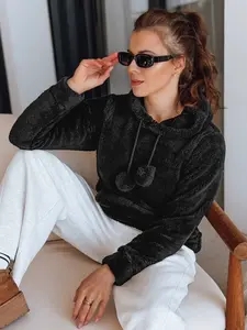 Černá mikina s kapucí