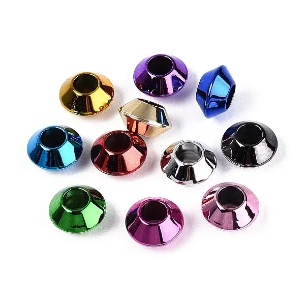 UV Plating Opaque Acrylic European Beads