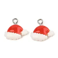 Christmas Theme Opaque Resin Pendants