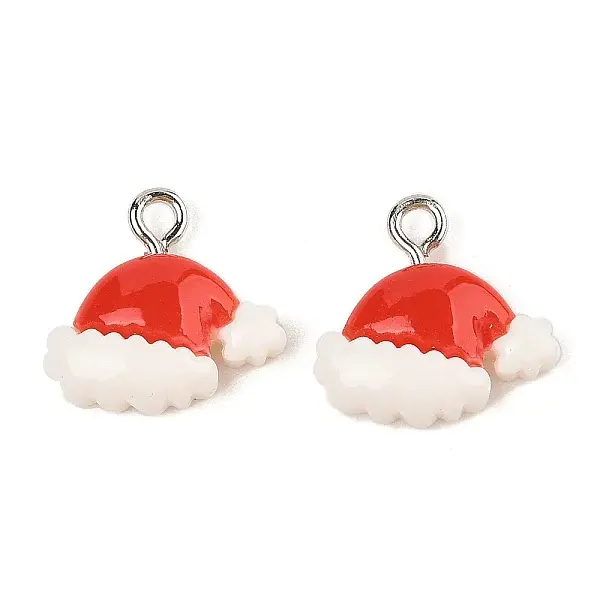 Christmas Theme Opaque Resin Pendants
