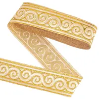 Ethnic Polyester Cloud Embroidery Ribbons