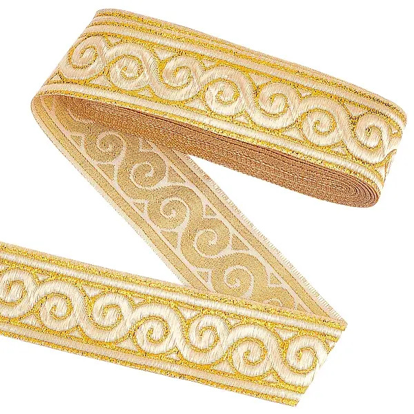 Ethnic Polyester Cloud Embroidery Ribbons