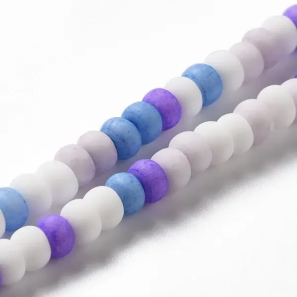 Handmade Frosted Porcelain Beads