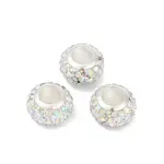Alloy Rhinestone Clay Pave Beads