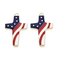 Independence Day Alloy Enamel Pendants