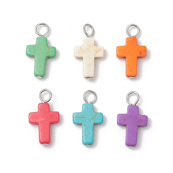 Dyed Synthetic Turquoise Pendants