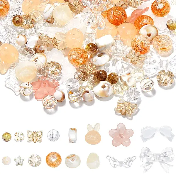 Mixed Styles Acrylic Beads