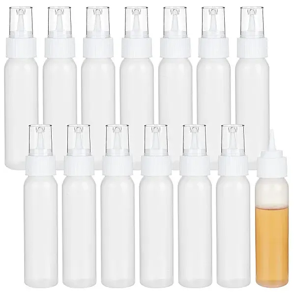 30Pcs Plastic Empty Refillable Squeeze Bottles
