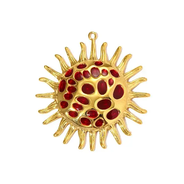 304 Stainless Steel Enamel Big Pendants