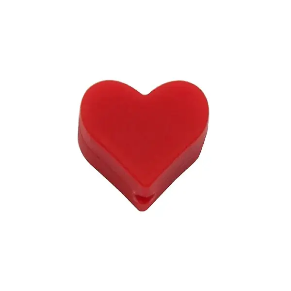 Heart Food Grade Eco-Friendly Silicone Beads