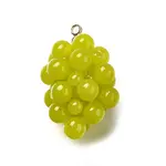 Grape Brass Acrylic Pendants