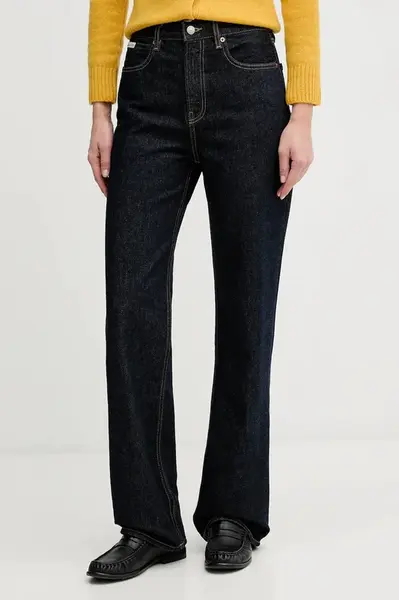 Džíny Calvin Klein Jeans dámské, high waist, LV047E707G
