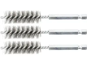 Sady kartáčů na vrtačku, různé průměry, ocelové, 3 ks - BGS technic Velikost: 14 mm