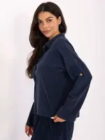 Tmavě modrá dámská košile