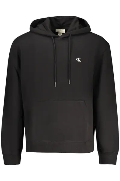 CALVIN KLEIN MEN'S BLACK ZIP-UP SWEATSHIRT