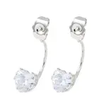 Alloy Clear Cubic Zirconia Earring Nuts