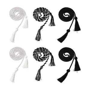 6Pcs 3 Style Polyester Tassel Big Pendant Decorations