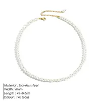Elegant High-Quality Non-Fading Round Shell Pearl Beaded Heart Pendant Necklaces for Women