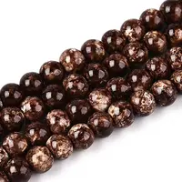 Baking Paint Glass Beads Strands