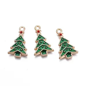 Christmas Alloy Enamel Pendants