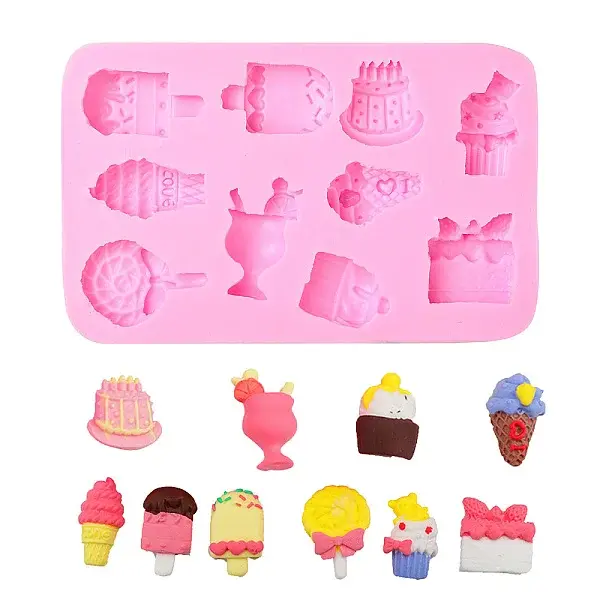 2Pcs Silicone Cake Molds for DIY