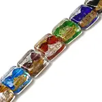 Handmade Gold Foil and Silver Foil Lampwork Beads
