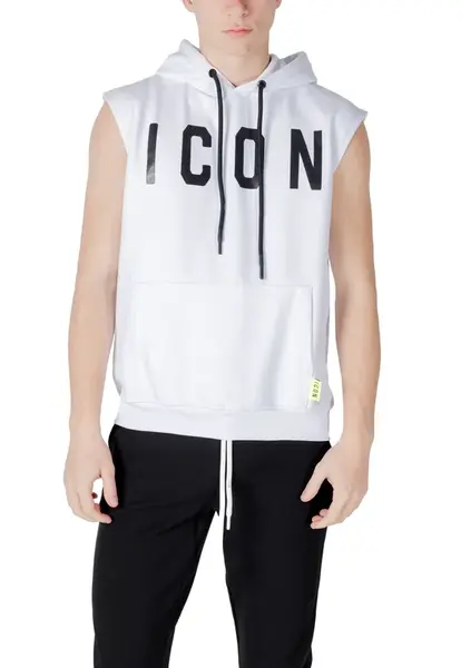 Pánská bílá mikina bez rukávů