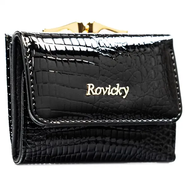 Dámská kožená peněženka černá - Rovicky Galax