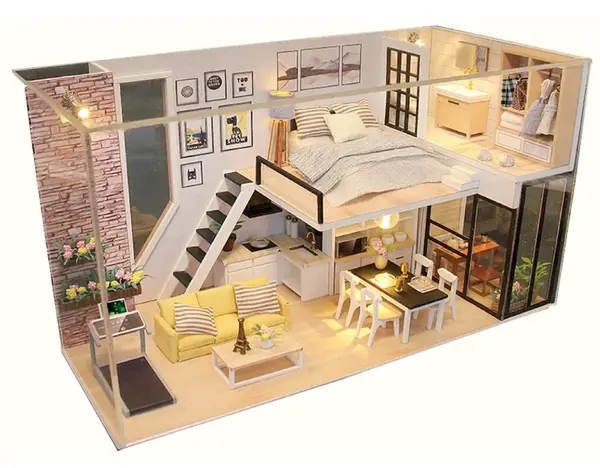 Miniatúra domčeka Dom šťastia