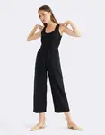 Thinking MU Black Rafflesia Jumpsuit BLACK XS