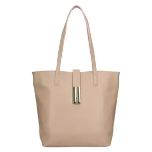 Dámská kožená kabelka Italia Ramira - béžová