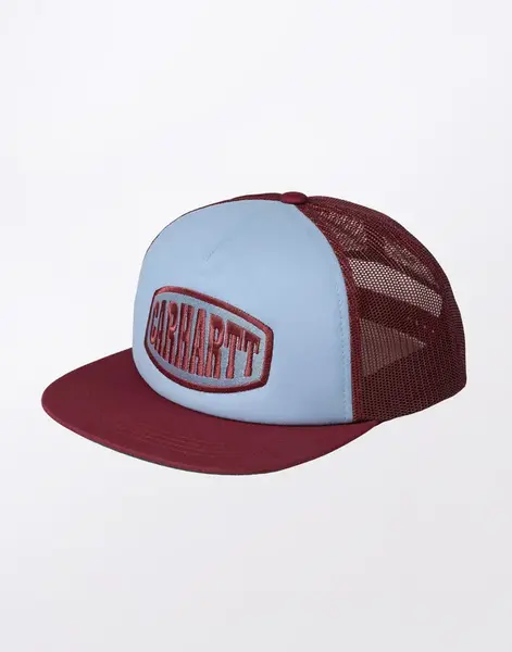 Carhartt WIP Graphic Trucker Cap Mulberry/Frosted Blue