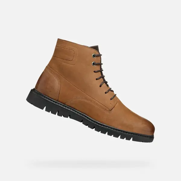Brown men's ankle boots Geox Ghiacciaio - Men's